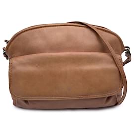 Bottega Veneta-Vintage Beige Leather Front Pocket Shoulder Bag-Beige