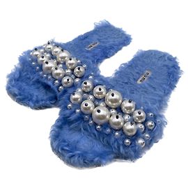 Miu Miu mules & clogs T.EU 42 Shearling Blue