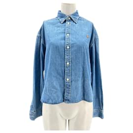Ralph Lauren-T-shirts RALPH LAUREN.International S Coton-Bleu