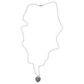 Tiffany & Co-Pendentif en argent avec étiquette en forme de cœur Retour à Tiffany-Argenté