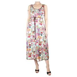 Zimmermann-Mehrfarbiges ärmelloses Kleid mit Herz-Print – Größe UK 12-Mehrfarben