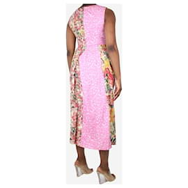 Marni-Vestido fruncido con estampado floral multicolor - talla UK 12-Multicolor