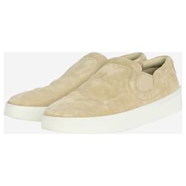 Vince-Beige suede slip-on shoes - size EU 37-Other