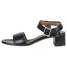 Marni-Black leather slingback sandals - size EU 37-Black