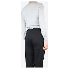 Brunello Cucinelli-Heather grey cashmere sweater - size S-Grey