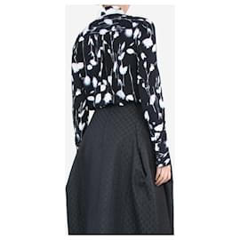 Autre Marque-Black and white floral printed shirt - size XS-Black