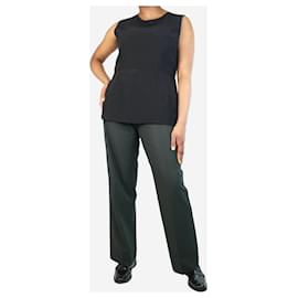 Marni-Black sleeveless round-neck wool top - size UK 14-Black