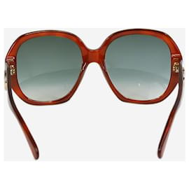 Gucci-Gafas de sol extragrandes redondas con GG en marrón Gucci - talla-Castaño