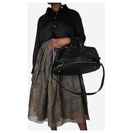 Prada-Black contrast-stitched shoulder bag-Black