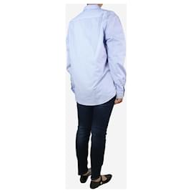 Autre Marque-Orlebar Brown – Gepolstertes Hemd mit blauen Streifen, Größe L-Blau