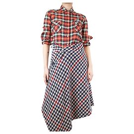 Masscob Red checked cotton shirt - size M Red