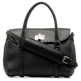 Fendi-Bolso satchel Selleria negro de Fendi-Negro
