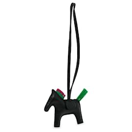 Hermès-Hermès Black Milo Horsehair GriGri Bag Charm-Black