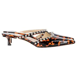 Jimmy Choo-Jimmy Choo Ros 35mm Mules in Animal Print Patent Leather-Other