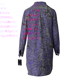 Chloé-See by Chloe Buttondown Shirt Dress in Phytonskin Print Silk-Other