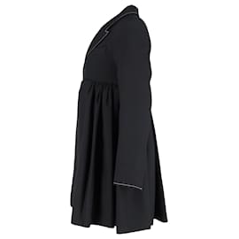 Ellery-Ellery Blazer Dress in Black Cotton-Black