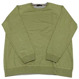 Loro Piana Melange-Pullover aus grüner Seide.  Grün