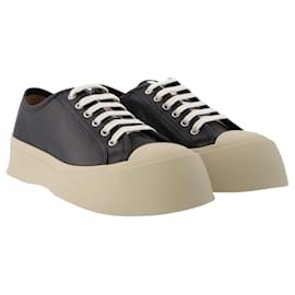 Marni-Pablo Lace-Up Sneakers - Marni - Black - Leather-Black