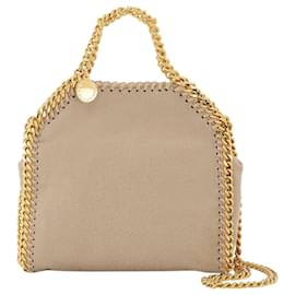 Stella Mc Cartney-Tote Falabella Tiny in pelle sintetica beige-Marrone,Beige