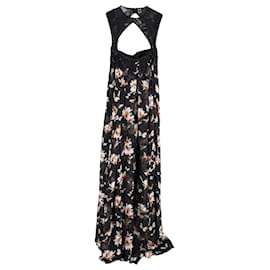 Givenchy-Givenchy Maxikleid mit Blumenmuster aus Seide-Andere