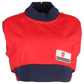 Prada-Prada Sleeveless Crop Top in Red Polyester-Multiple colors
