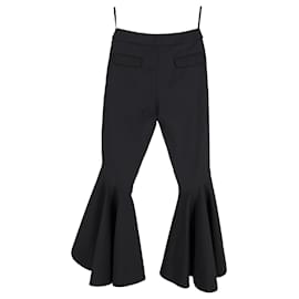 Ellery-Ellery Flared Trousers in Black Polyester-Black