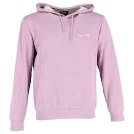 Apc-UNA.PAG.do. Sudadera con capucha y logo de algodón morado-Púrpura