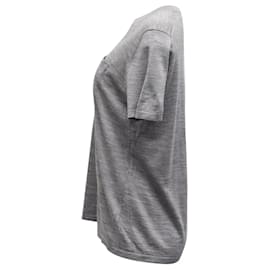 Alexander Wang-Alexander Wang Knitted T-shirt in Grey Wool-Grey