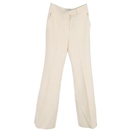 Gabriela Hearst-Pantalon Gabriela Hearst en laine beige-Blanc,Écru