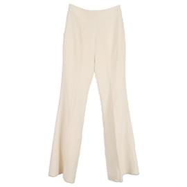 Gabriela Hearst-Pantalon Gabriela Hearst en laine beige-Blanc,Écru