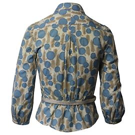 Blusa Mulberry Floral Estampado com Gravata em Algodão Multicolorido Outro Impressão em python