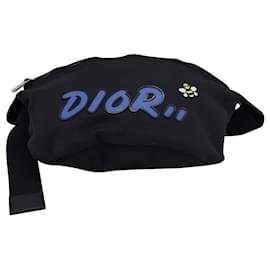 Dior-Dior x Kaws Belt Bag in Black Nylon-Black