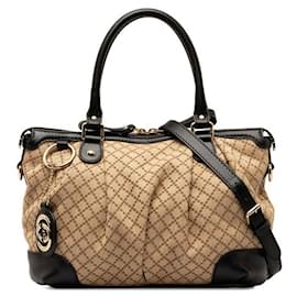 Gucci-Bolso Sukey De Lona Con Diamantes De Gucci Bolso De Lona 247902 en buen estado-Otro