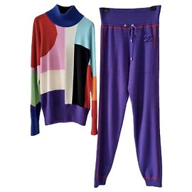 Chanel Relaxed Cashmere Ensemble Multiple colors