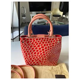 Louis Vuitton-OUVRIR TOTE JUNGLE DOTS TOTE SUCRE ROSE COQUELICOT.-Pink