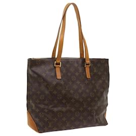 Louis Vuitton-LOUIS VUITTON Monogramm Cabas Mezzo Tote Bag M51151 LV Auth 67433-Monogramm