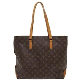 Louis Vuitton-LOUIS VUITTON Monogramm Cabas Mezzo Tote Bag M51151 LV Auth 67433-Monogramm