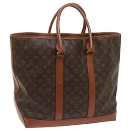 Louis Vuitton-LOUIS VUITTON Monogram Sac Weekend GM Tote Bag M42420 Auth LV 68408-Monogramme
