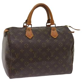 Louis Vuitton-Louis Vuitton Monogram Speedy 30 Hand Bag M41526 LV Auth 67946-Monogram