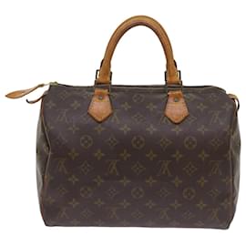 Louis Vuitton-Louis Vuitton Monogram Speedy 30 Borsa a mano M41526 LV Aut 67946-Monogramma