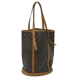 Louis Vuitton-LOUIS VUITTON Monogram Bucket GM Shoulder Bag M42236 LV Auth 68385-Monogram