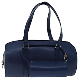 Louis Vuitton-LOUIS VUITTON Epi Soufflot Hand Bag Blue Myrtille M5222G LV Auth 67456A-Blue,Other