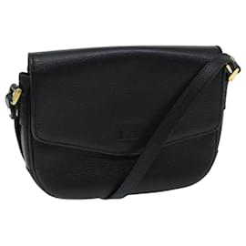 Autre Marque-Burberrys Shoulder Bag Leather Black Auth 68056-Black