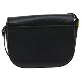 Autre Marque-Burberrys Shoulder Bag Leather Black Auth 68056-Black