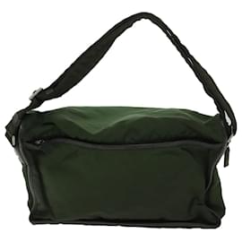 Prada-PRADA Shoulder Bag Nylon Green Auth ac2814-Green