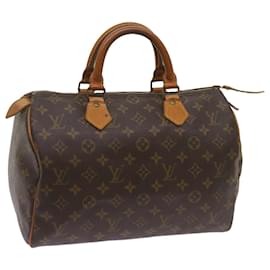 Louis Vuitton-Louis Vuitton Monogram Speedy 30 Hand Bag M41526 LV Auth 68267-Monogram