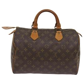 Louis Vuitton-Louis Vuitton Monogram Speedy 30 Hand Bag M41526 LV Auth 68267-Monogram