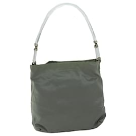 Prada-PRADA Shoulder Bag Nylon Khaki Auth 67988-Khaki