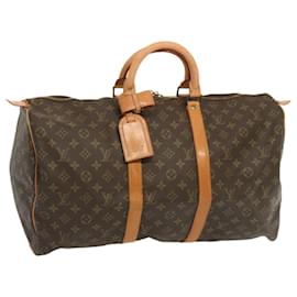 Louis Vuitton-Louis Vuitton-Monogramm Keepall 50 Boston Bag M.41426 LV Auth 65109-Monogramm