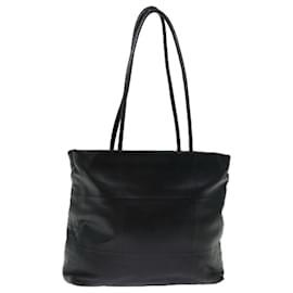 Prada-PRADA Tote Bag Leather Black Auth ep3624-Black